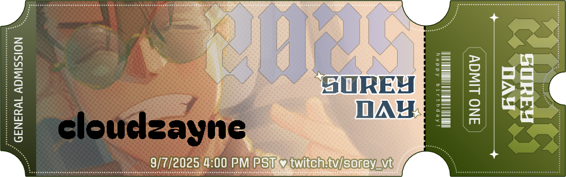 cloudzayne's ticket!