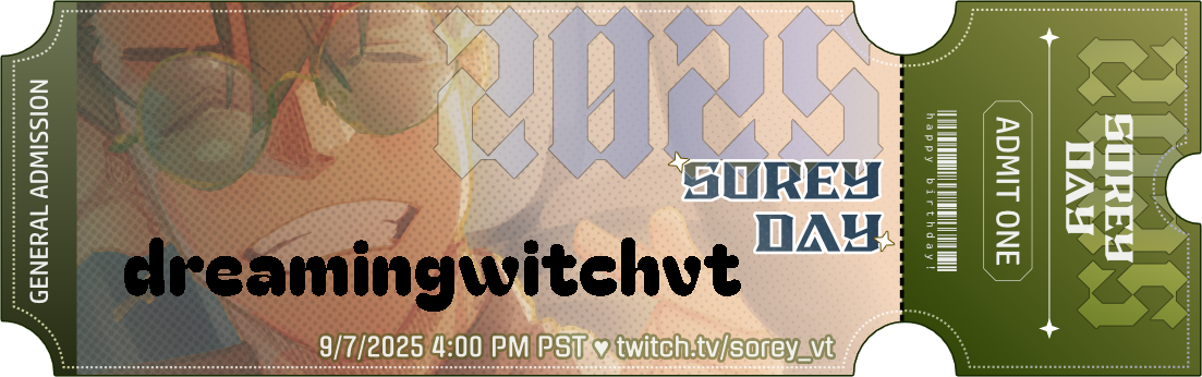 dreamingwitchvt's ticket!