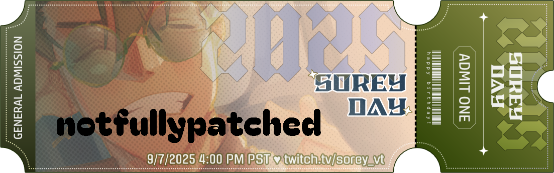 notfullypatched's ticket!