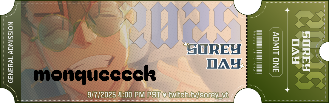 monqueeeek's ticket!