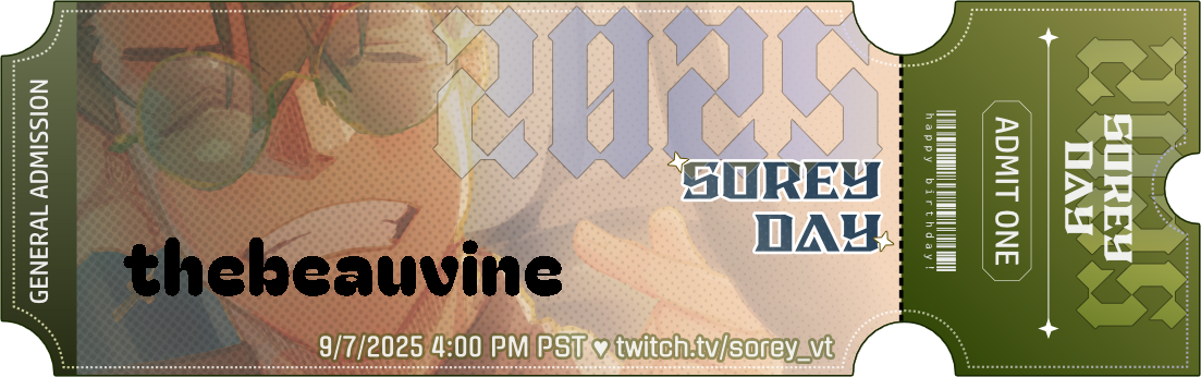 thebeauvine's ticket!