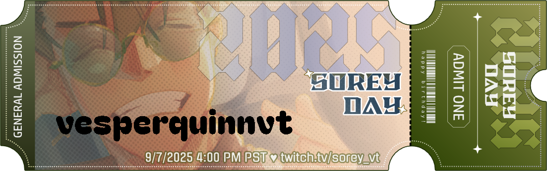 vesperquinnvt's ticket!